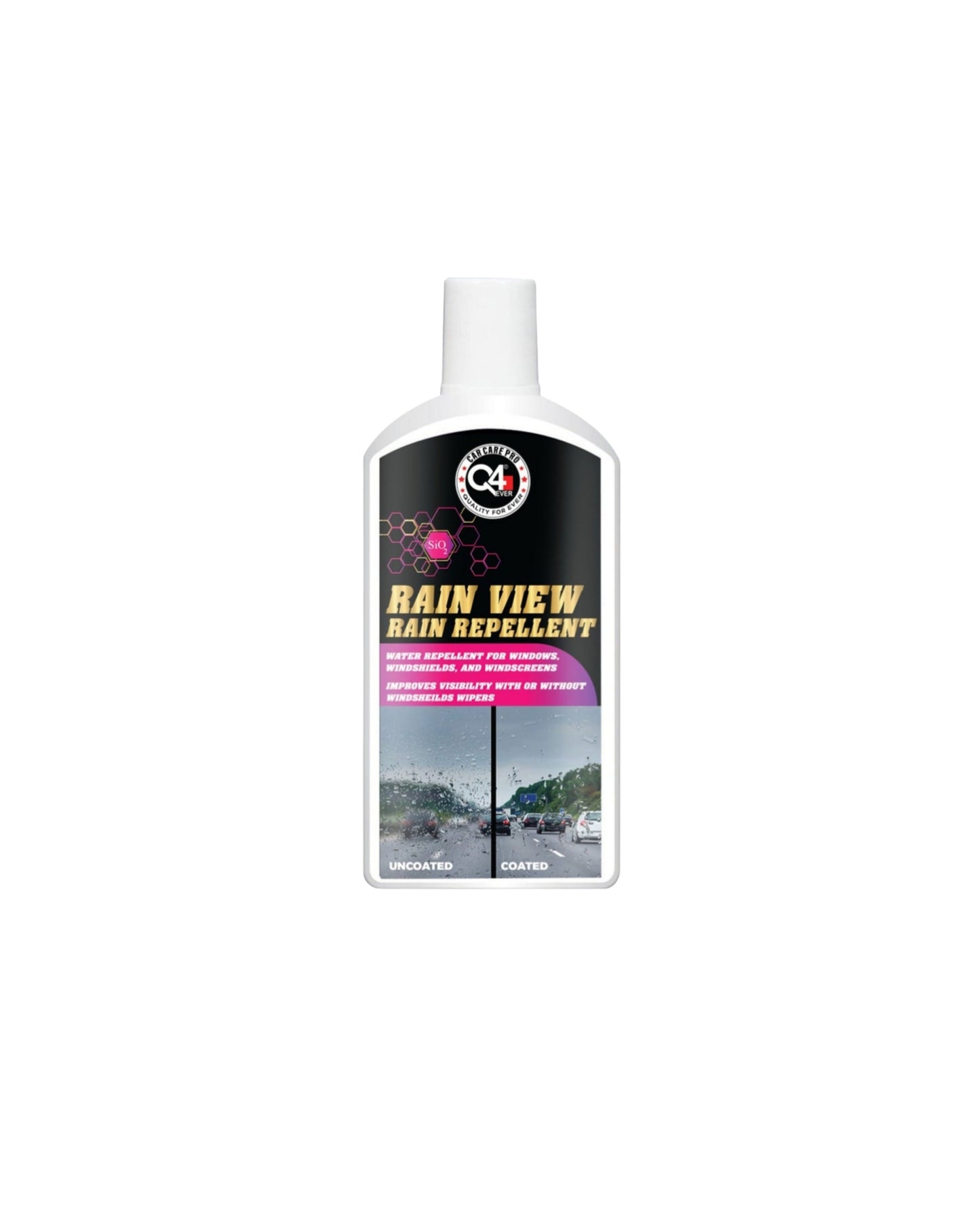 Q4 EVER Rain View Rain Repellent | See Clearly. Drive Safely