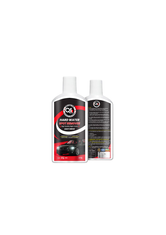 Q4 Ever Hard Water Spot Remover Glass Stains Remover Easy Drive Removes 100% hard water stains from glass